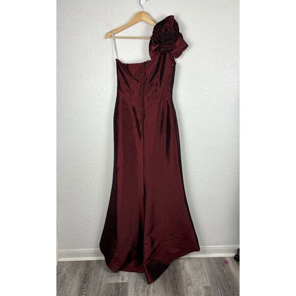 Cameron Blake Formal Dress Maroon Burgundy Womens 6 Elegant Dark Romantic FALL - Picture 3 of 9
